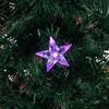 Northlight 3' Pre-Lit Fiber Optic Artificial Christmas Tree with Stars, Green view 4