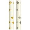Okato Metallic Gold Star Straws, Silver Star, 0.2 x 7.7 inches (0.6 x 19.5 cm), Paper Straws, Pack of 20 view 3
