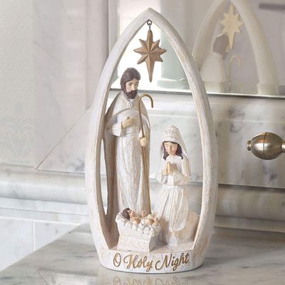 Burton 9733809 Holy Family Nativity Decor, Resin