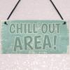 RED OCEAN Chill Out Area Hot Tub Man Cave Shed Summer House Shed Garden Hanging Wall Sign Plaque view 3