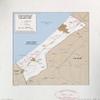 18" x 24" 1985 Map Of Israel Settlements In The Gaza Strip view 1