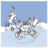 (5 Pack) Crack the Whip Pembroke Welsh Corgi Christmas Card (Inside Reads: Merry Christmas!) view 1