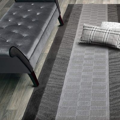 ORFA HOME Custom Cut Hallway Runner Rug, Slip Resistant, 31 Inch Wide X Your Choice of Length, Zebra Anthracite, 31 Inch X 22 feet