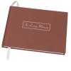 Global Printed Products Funeral Guest Book, 9"x7", Brown view 1