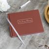 Global Printed Products Funeral Guest Book, 9"x7", Brown view 2