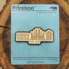 Printtoo Milan City Of Italy Wooden Engraved Fridge Magnet Souvenir Home Decorative view 2