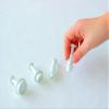 Cotta Die-Cut Type (Round Set of 4) White Max: Diameter 3.3 X H1 X L, Min: Diameter 1.9 X H1 X L 86785 4 Pack view 2