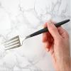 Cotta Dinner Fork (Black X Silver) Black Silver, Length: 22 cm, G 87694 view 3