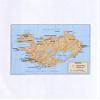 18" x 24" 1981 Map Of Iceland National Capital Seasonal Roads view 1