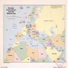 18" x 24" 1982 Map Of Europe North Africa & The Middle East view 1
