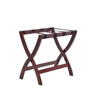 Folding luggage rack Folding luggage rack Solid wood Hotel luggage rack Bedroom room luggage rack Folding hanger Shelf (Color : 2, Size : A)