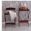 Folding luggage rack Folding luggage rack Solid wood Hotel luggage rack Bedroom room luggage rack Folding hanger Shelf (Color : 2, Size : A) view 4