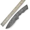 ColdLand 9.00" Hand Forged Damascus Steel Knife Blank Blade Knife Kit for Making Supplies with Wood Handle Scales, and Unstitched Leather Sheath UK26 view 3