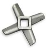 ALFA 052 KNH #52 Hard Edge Knife for Meat Grinders | Replacement Hard Edge Blade for Commercial Kitchen Hub Size #52 Meat Choppers/Grinders view 1