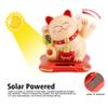 Acogedor Solar Waving Cat, Good Luck Cat, Welcoming Cat, for Home or Office Display, Car Decoration, Gift for Friends or Colleagues (Yellow) view 3
