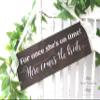 Fprqlyze Wooden Ring Bearer Sign Here Comes The Bride Ring Bearer Ring Bearer Signs Wedding Sign for Once Shes On Time view 1
