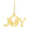 Brass Joy Nativity Mailable Christmas Ornament, 2 Inch, Pack of 6 view 2
