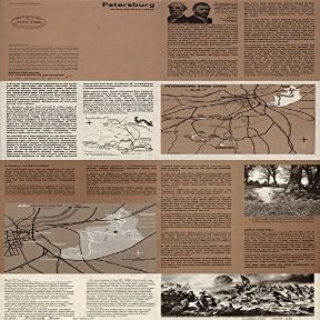 14" x 24" 1979 Map Of Virginia Petersburg National Battlefield