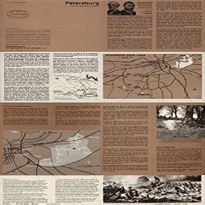 14" x 24" 1979 Map Of Virginia Petersburg National Battlefield