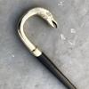 Men's Beautiful Brass Swan Head Wooden Walking Cane Walking Stick Vintage Halloween for Men's view 2