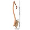 REDECKER Curved Dish Brush, Natural Union Plant Fiber Bristles, Ergonomic Design with Oiled Beechwood Handle, 9-1/4 Inches, Set of 2, Made in Germany - Natural Bristle Dish Brush view 3