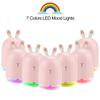Humidifier Cute Cool Mist Essential Oil Diffuser, 220ml Aroma Essential Oil Cool Mist USB Humidifier, Waterless Auto Shut-off and 7 Color LED Night Lights Changing for Home Office Baby(Pink) view 4