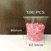20mm Acrylic Color Faux Round Diamond Crystals Treasure Gems for Table Scatters, Vase Fillers, Event, Wedding, Arts & Crafts (100 pcs) (Green) view 2
