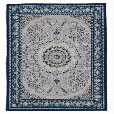 Linon Emerald Klein Blue & Ivory 5x7 Cream/Blue