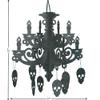Fun Express - Spooky Floral Chandelier for Halloween - Party Decor - Hanging Decor - Misc Hanging Decor - Halloween - 1 Piece view 2
