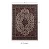 Linon Emerald Collection Cream/Rust 2.2x3.2 view 3