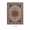 Linon Emerald Collection Cream/Copper 3.3x5 view 3