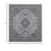Linon Emerald Collection Cream/Grey 6.7x9.7 view 3
