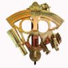 8" Antique Maritime Brass Nautical Sextant Astrolabe Working Sextant Wooden Box view 2