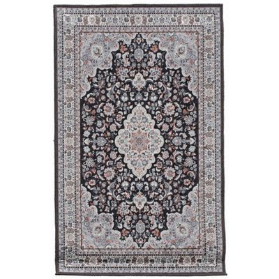 Linon Emerald Collection Black/Cream 2.2x3.2