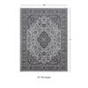 Linon Emerald Collection Cream/Grey 3.3x5 view 3