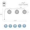 Cobus CozyHome Lantern String Lights Outdoor - 20 Lantern LEDs & 23 ft with 8 Modes | Warm White Outdoor Lampion String Lights Electric Lighting 23 ft Christmas Light view 2