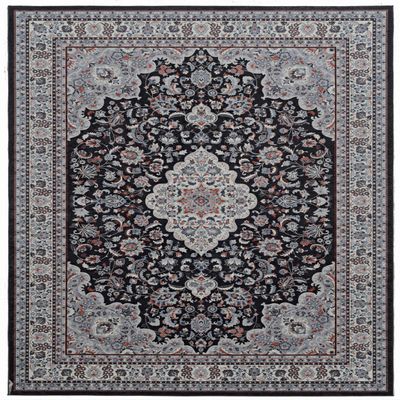 Linon Emerald Collection Black/Cream 5x7