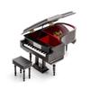 Black Wooden Grand Piano Musical Box with Compartment for Rings and Earrings 18 Note Piano Jewelry Music Box - Many Songs to Choose - Carmen view 2