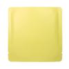 Pack of 100 Bottom Filled Aluminum Mylar Food Coffee Tea Square Packaging Bags (5.9" x 5.9", Matte Yellow) view 1