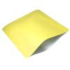 Pack of 100 Bottom Filled Aluminum Mylar Food Coffee Tea Square Packaging Bags (5.9" x 5.9", Matte Yellow) view 3
