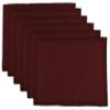 Ribbed Textured Cotton Placemats - 19 - Wine Red - Set of 6 view 1