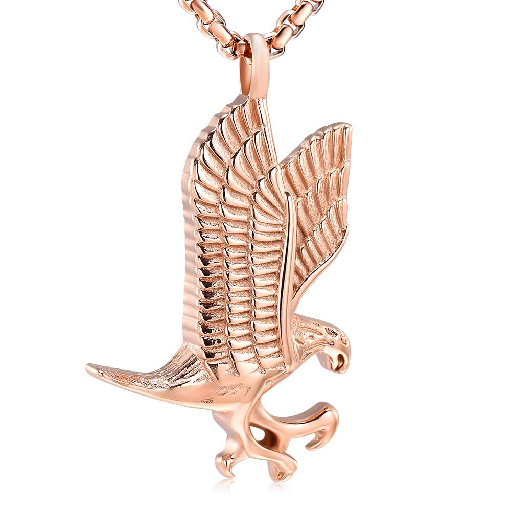 Oinsi Pet Cremation Jewelry - Heart Urn Necklaces for Dog Cat Ashes Keepsake Pet Paw Memorial Urn Pendant Ash Holder for Women Men (B-Rose Gold)