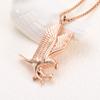 Oinsi Pet Cremation Jewelry - Heart Urn Necklaces for Dog Cat Ashes Keepsake Pet Paw Memorial Urn Pendant Ash Holder for Women Men (B-Rose Gold) view 3