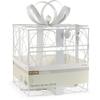 Simplicity White Metal Wedding Card Box, 8.5'' L x 9'' W x 11.2'' H view 1