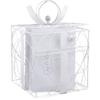 Simplicity White Metal Wedding Card Box, 8.5'' L x 9'' W x 11.2'' H view 4