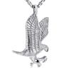 Oinsi Pet Cremation Jewelry - Heart Urn Necklaces for Dog Cat Ashes Keepsake Pet Paw Memorial Urn Pendant Ash Holder for Women Men (B-Silver) view 1