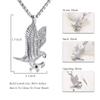 Oinsi Pet Cremation Jewelry - Heart Urn Necklaces for Dog Cat Ashes Keepsake Pet Paw Memorial Urn Pendant Ash Holder for Women Men (B-Silver) view 2