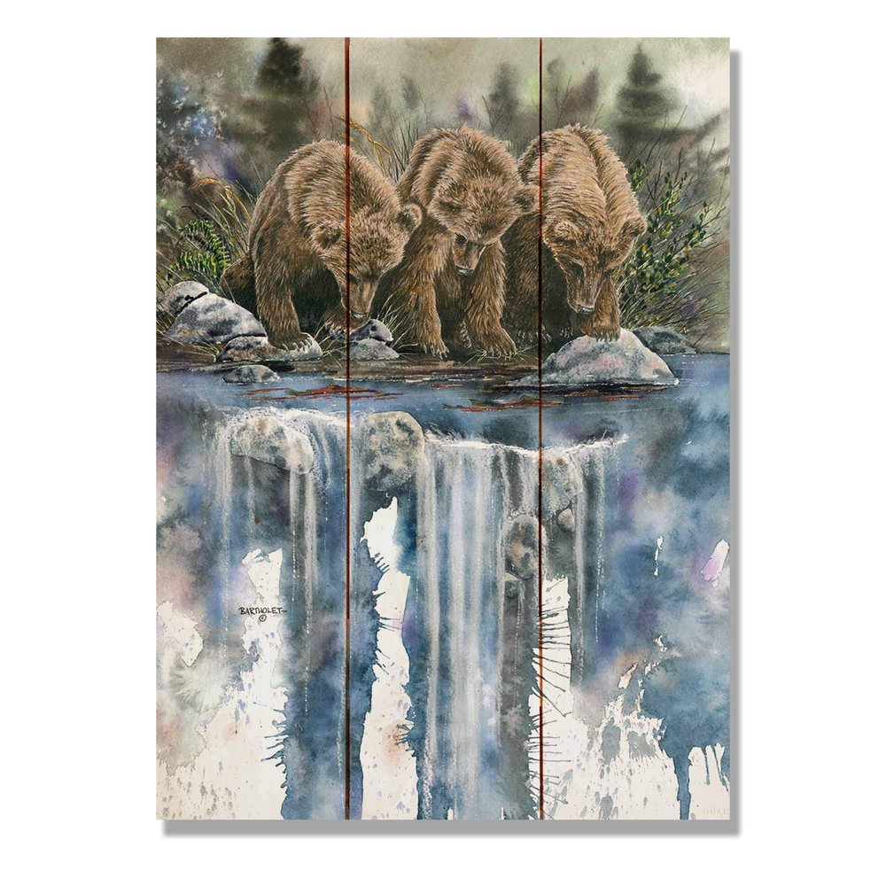 Wile E. Wood Bartholet's Looks Like Sockeye to Me Wood Wall Art, 11x15, Tan