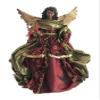 Santa's Workshop 3002 Aa Christmas Angel Tree Topper, 15" Tall, Red/Gold/Green view 1