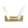 FixtureDisplays Vinyl Record Storage 25-Album Display Holder LP Organizer Tabletop LP Stand Pine Base & Clear Acrylic Frame 16983-NPF view 2